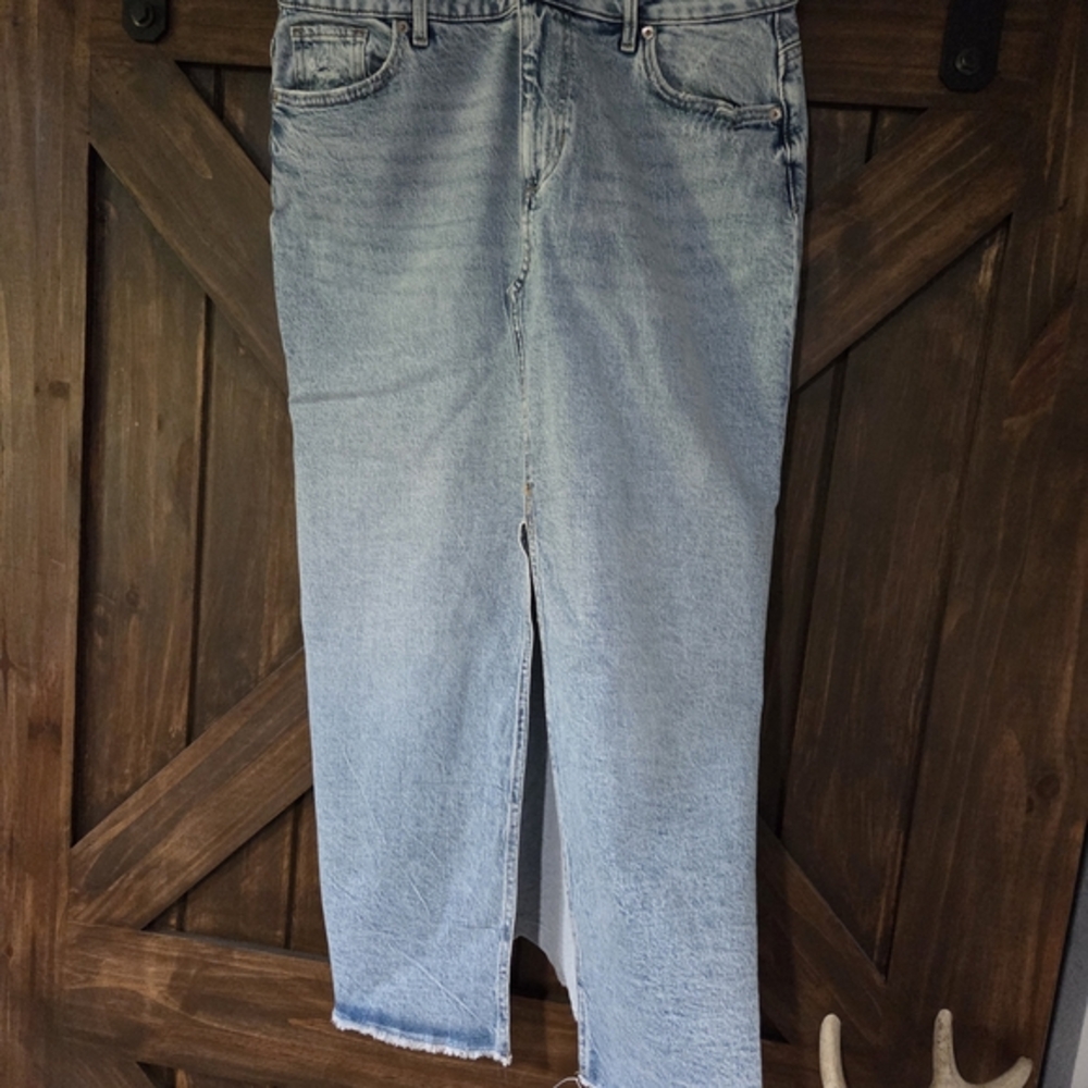 Classic Blue Denim Jean Skirt Size 12